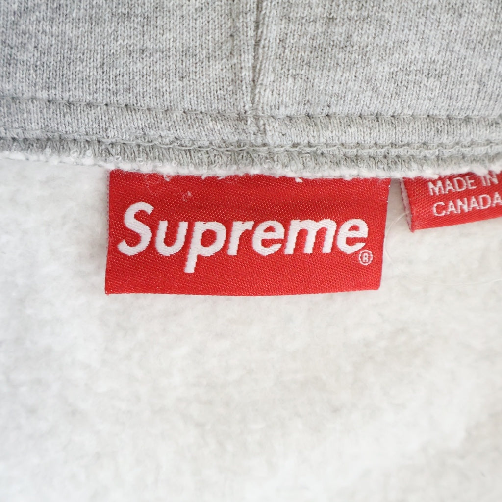 SUPREME(シュプリーム) Small Box Logo Zip Up Hooded Sweatshirt スモールボックスロゴ ジップアップパーカー フーディ グレー