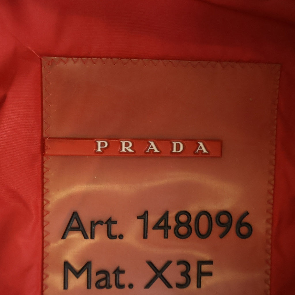 PRADA SPORT(プラダ スポーツ) Leather Jacket レザージャケット 裏地ナイロン ブラウン レディース