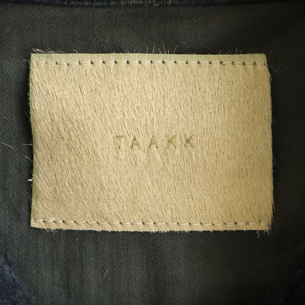 TAAKK(ターク) 25SS 3RD TYPE DENIM JACKET サードタイプ ダメージ加工 デニムジャケット ブラック TA25SS-BL016