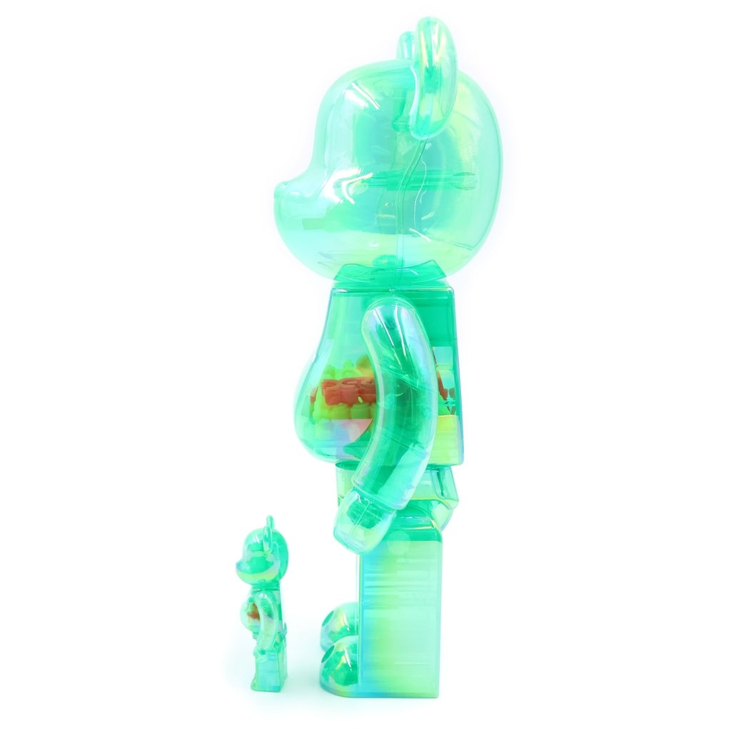 MEDICOM TOY(メディコムトイ) BE@RBRICK X-girl 400% 100% ベアブリック エックスガール フィギュア グリーン