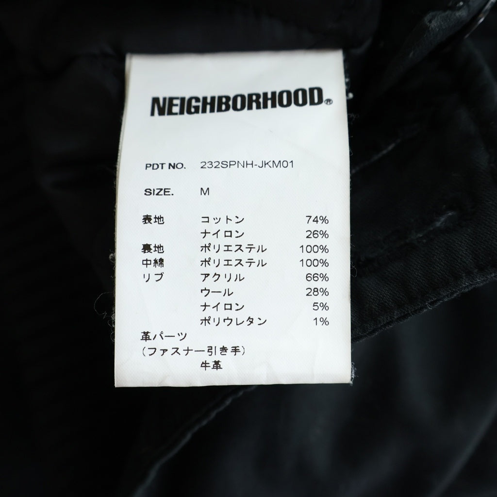 NEIGHBORHOOD(ネイバーフッド) 23AW 中綿キルティングジャケット ブルゾン ブラック 232SPNH-JKM01