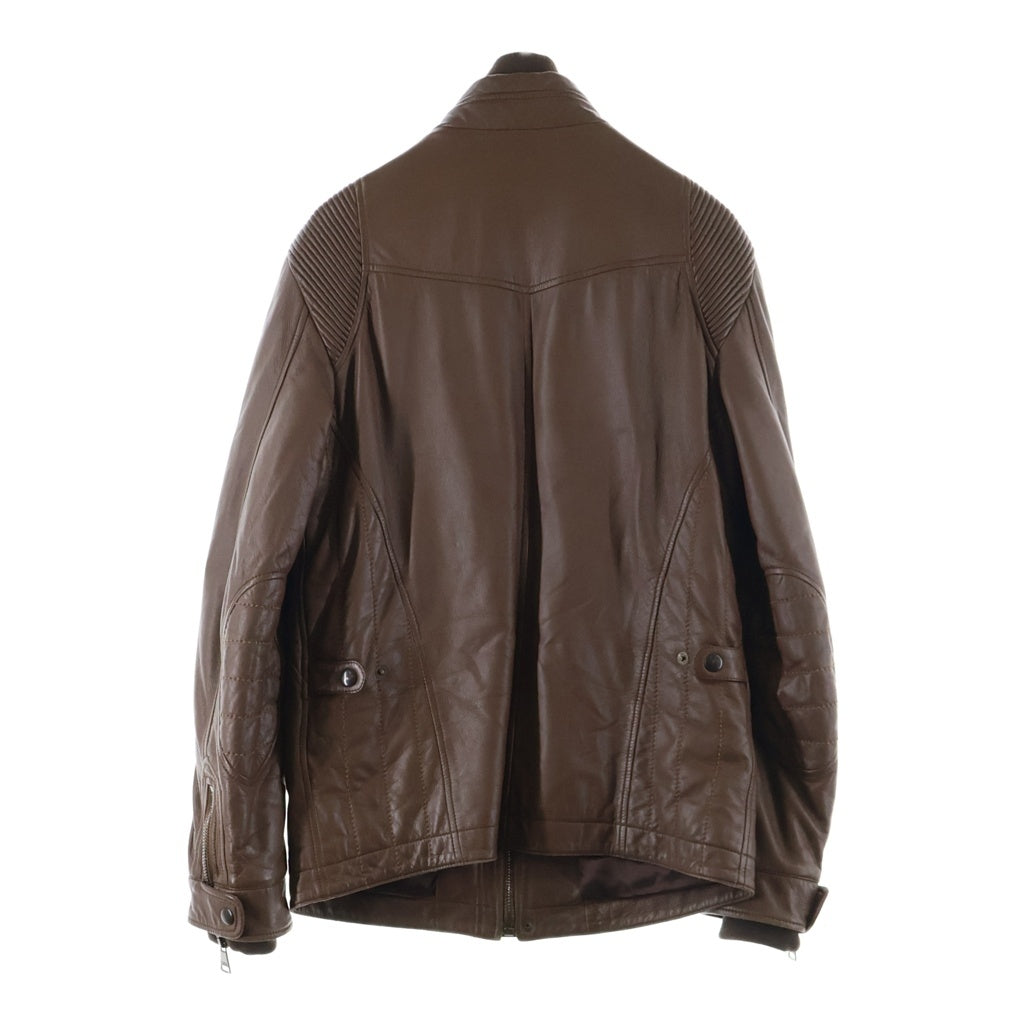DOLCE & GABBANA(ドルチェアンドガッバーナ) LAMB SKIN JACKET ラムスキン ジャケット 5ポケット ブラウン