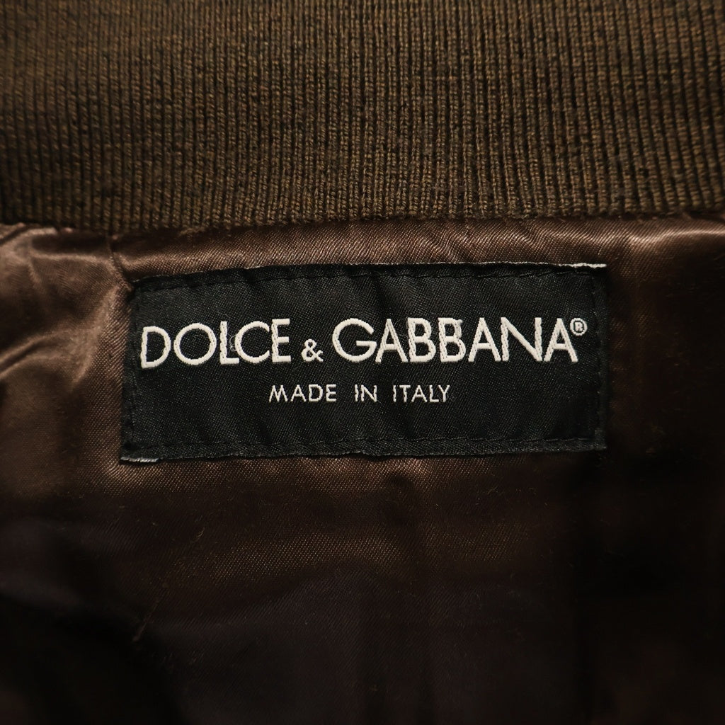 DOLCE & GABBANA(ドルチェアンドガッバーナ) LAMB SKIN JACKET ラムスキン ジャケット 5ポケット ブラウン