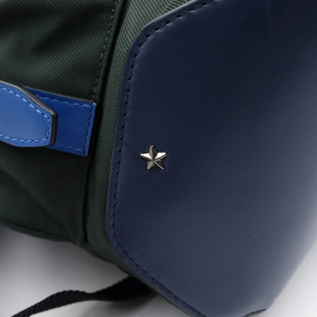 JIMMY CHOO(ジミーチュウ) Luxus Rucksack Wixon ウィクソン リュックサック ブラック/ブルー