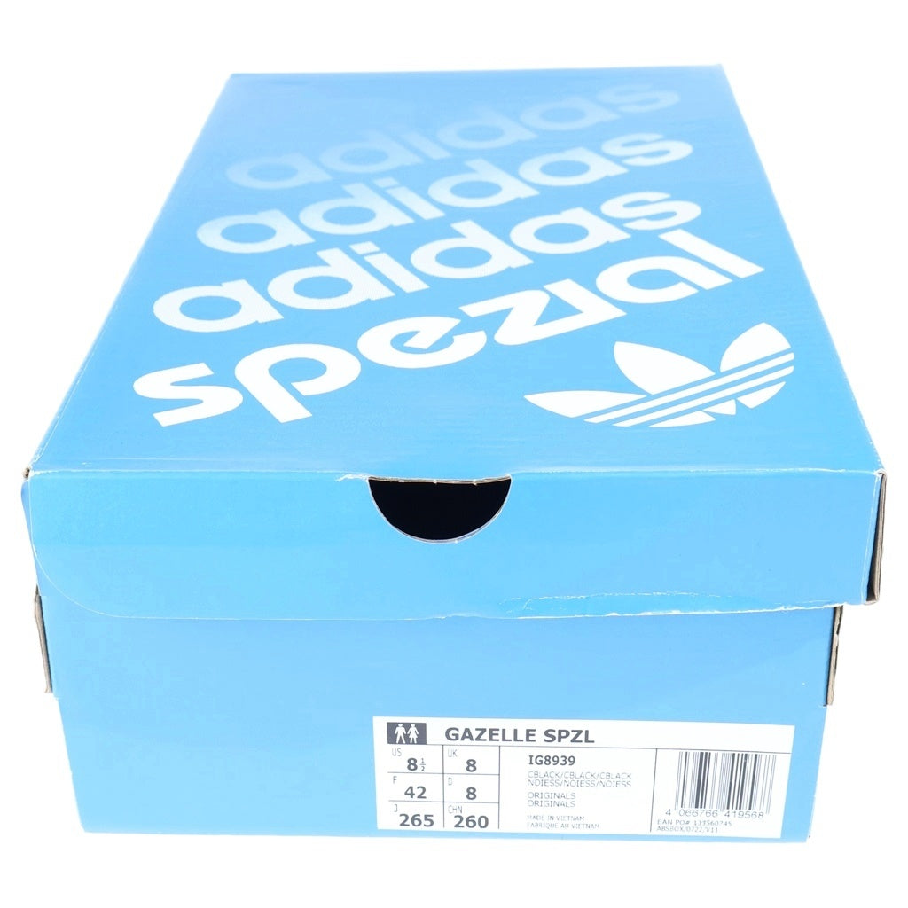 adidas(アディダス) GAZELLE SPZL CBLACK ガゼル スペツィアル ローカットスニーカー ブラック US8.5/26.5cm IG8939