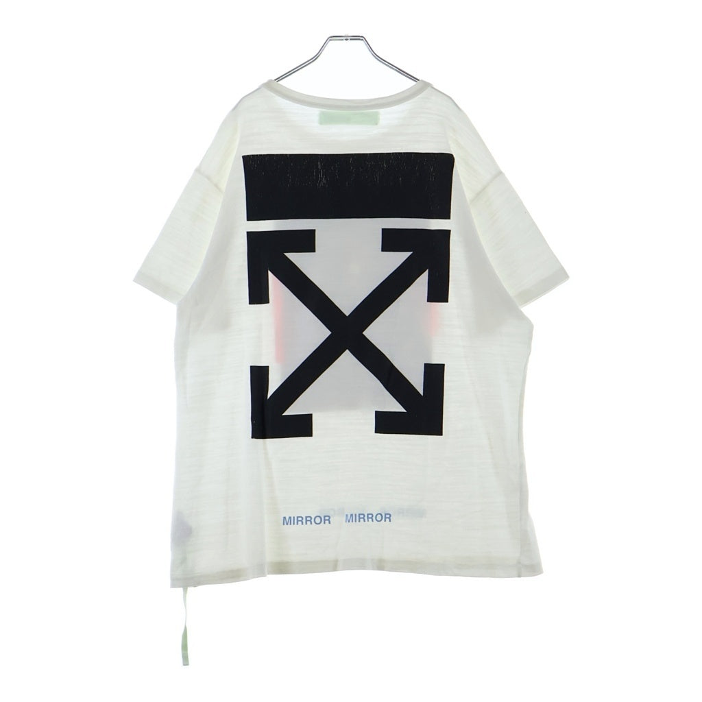 OFF-WHITE(オフホワイト) 17SS MIRROR CARAVAGGIO TEE プリント半袖Tシャツ カットソー ホワイト