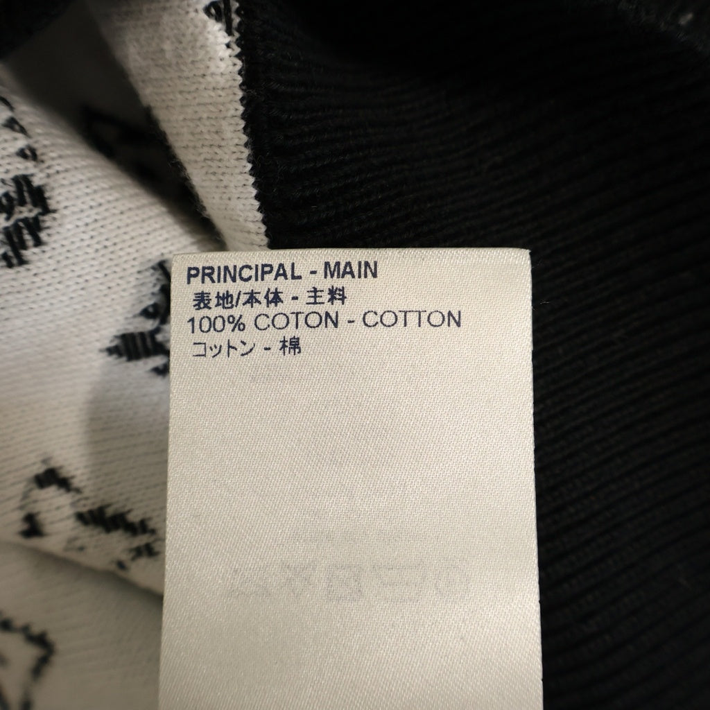 LOUIS VUITTON(ルイヴィトン) 20AW GRADIENT MONOGRAM KNIT グラデーション モノグラム総柄 クルーネックニットセーター ブラック RM202 USO HJN87W
