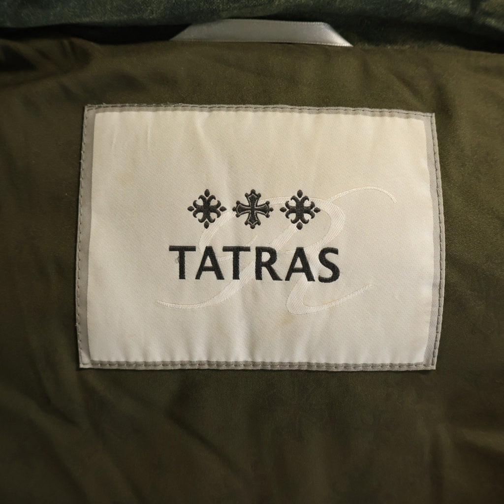 TATRAS(タトラス) MAGNO マーノ フード付き ダウンベスト カーキ MTA15A4300