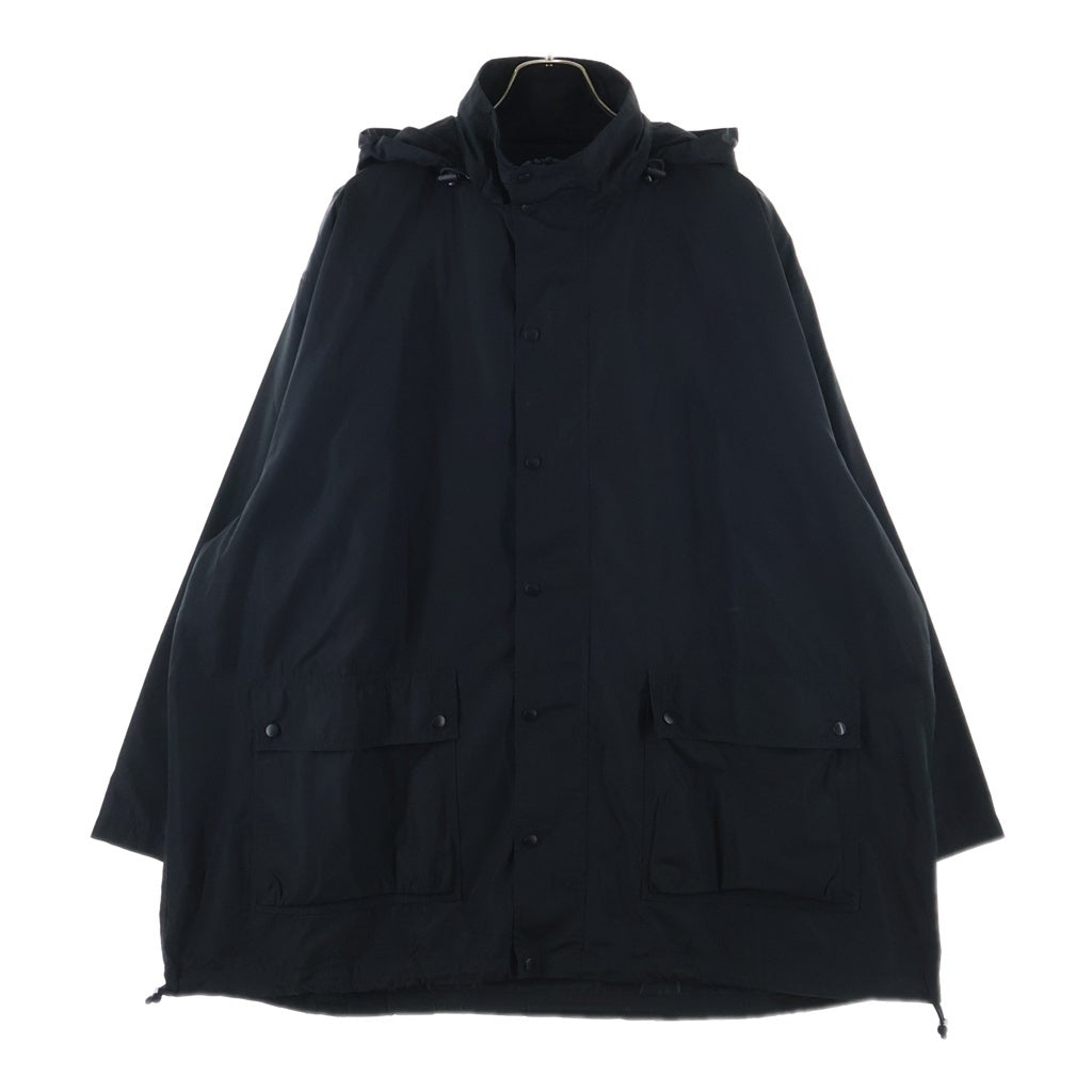 BALENCIAGA(バレンシアガ) バックロゴプリント ドローコード付き ナイロンジャケット ブラック レディース 536147 TYD36