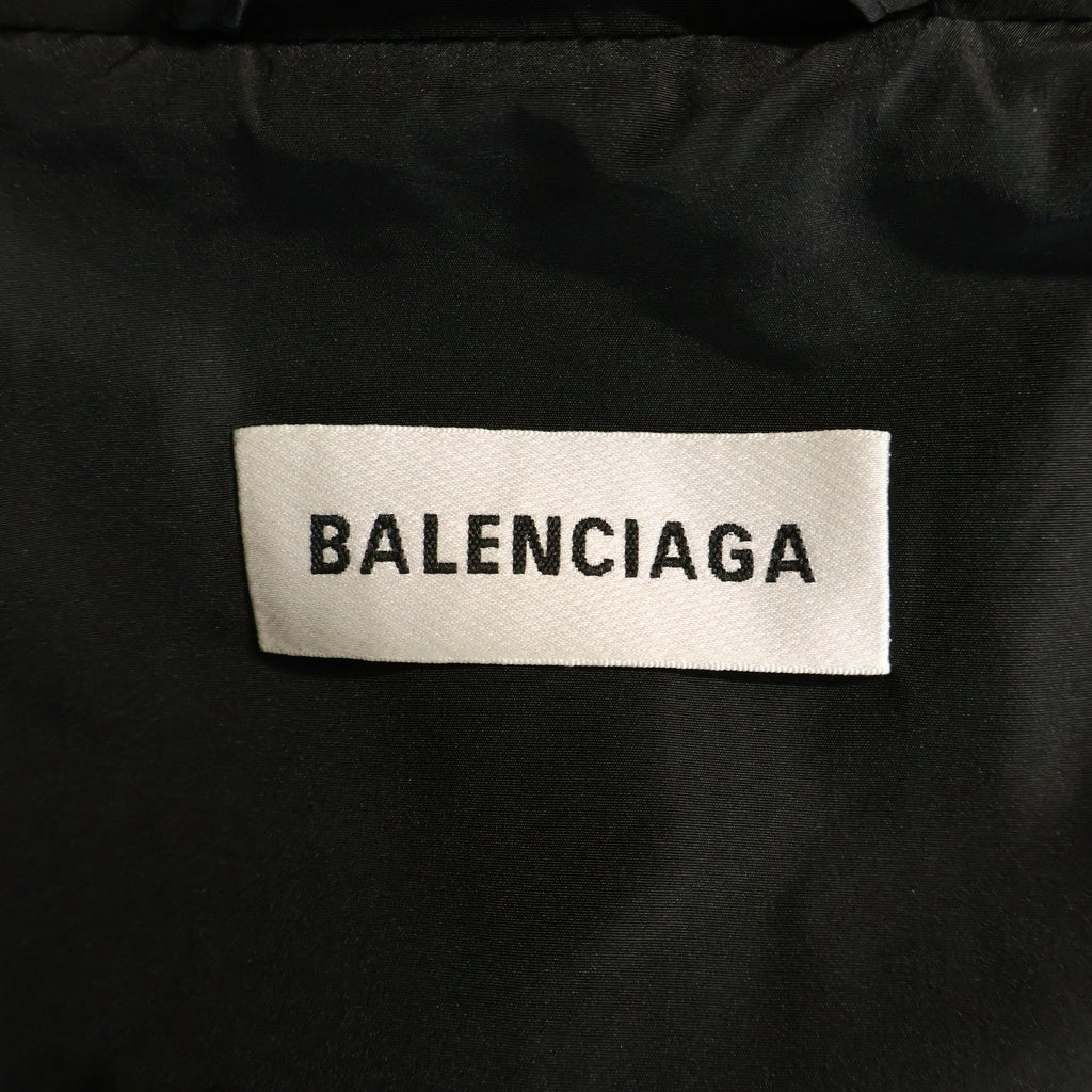 BALENCIAGA(バレンシアガ) バックロゴプリント ドローコード付き ナイロンジャケット ブラック レディース 536147 TYD36
