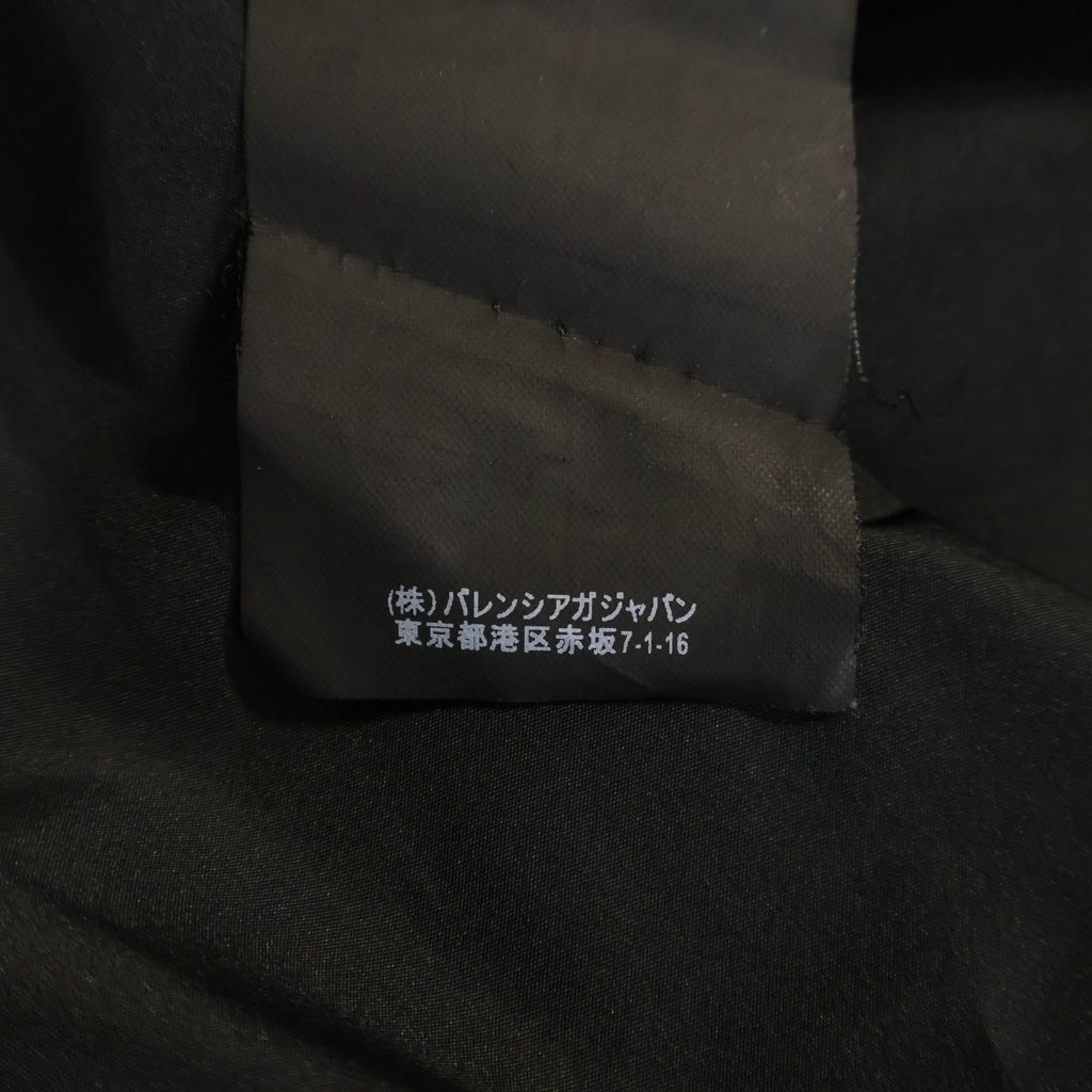 BALENCIAGA(バレンシアガ) バックロゴプリント ドローコード付き ナイロンジャケット ブラック レディース 536147 TYD36