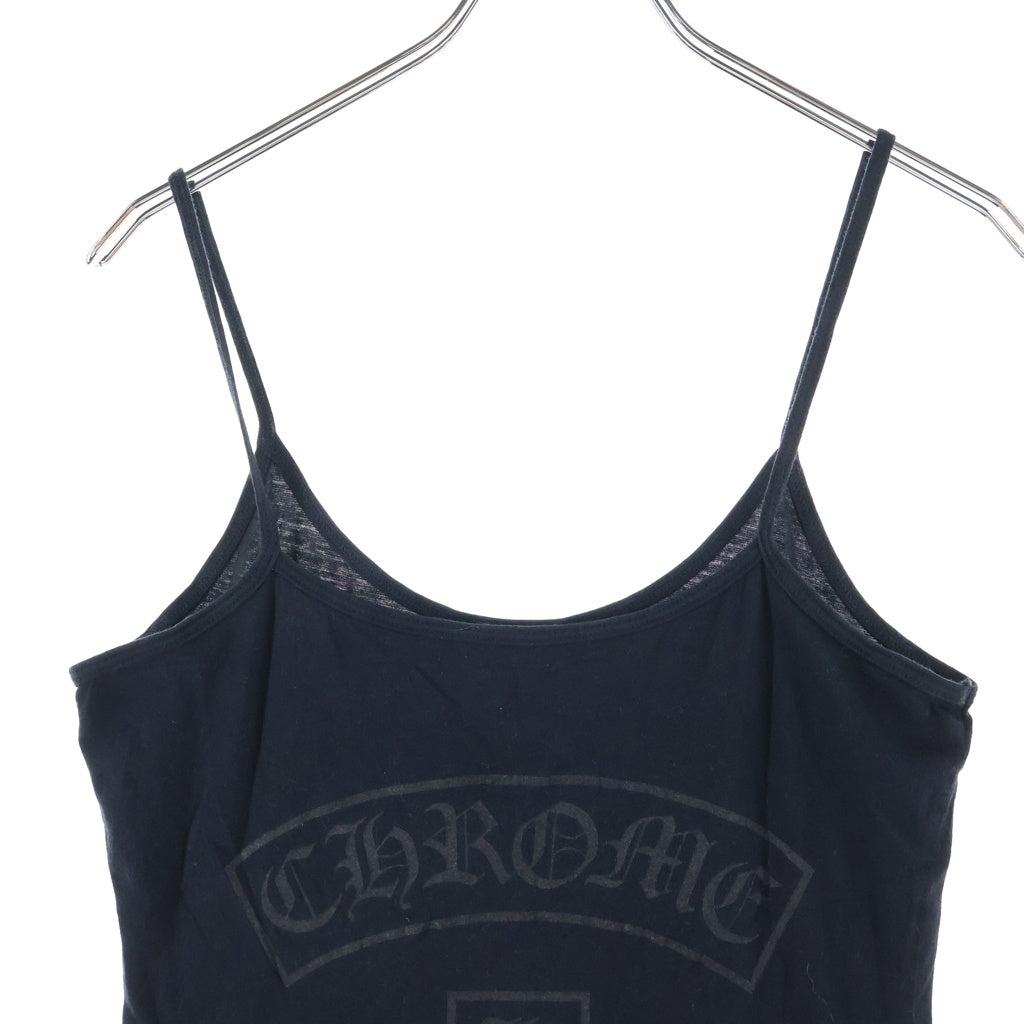CHROME HEARTS(クロムハーツ) OLD ENGLISH SIDE LOGO CAMISOLE T BAR オールドイングリッシュ ロゴ キャミソール レディース ブラック