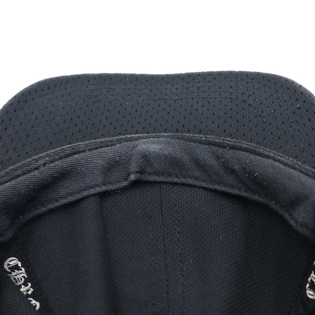 CHROME HEARTS(クロムハーツ) MESH CAP ホースシュー刺繍 スクロールラベル メッシュキャップ 帽子 ブラック