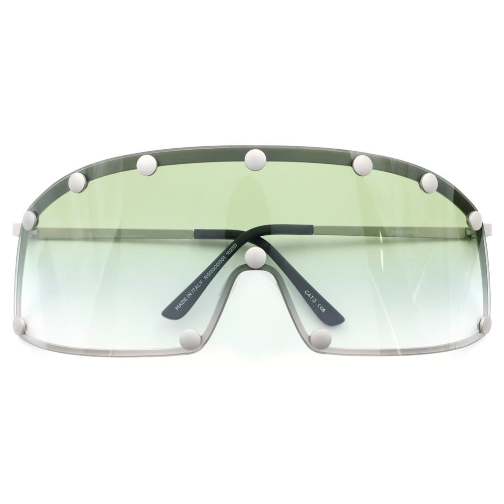 Rick Owens(リックオウエンス) Shielding Sunglasses シールドサングラス アイウェア シルバー RG0000001 GSLVBS 1825D