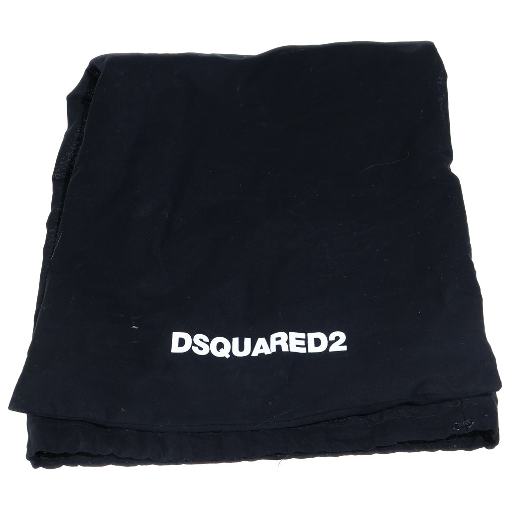 DSQUARED2(ディースクエアード) Rain Boots レインブーツ ロングブーツ ラバー パッチワーク ブラック RBM0001 17204289 2124