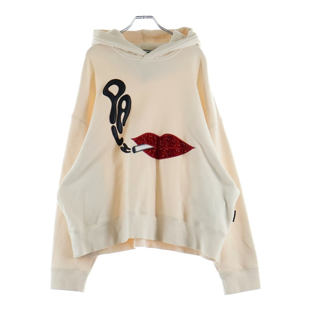 Palm Angels(パームエンジェルス) RED LIPS HOODIE レッドリップスフーディー プルオーバー パーカー ホワイト PMBB058F22FAB003