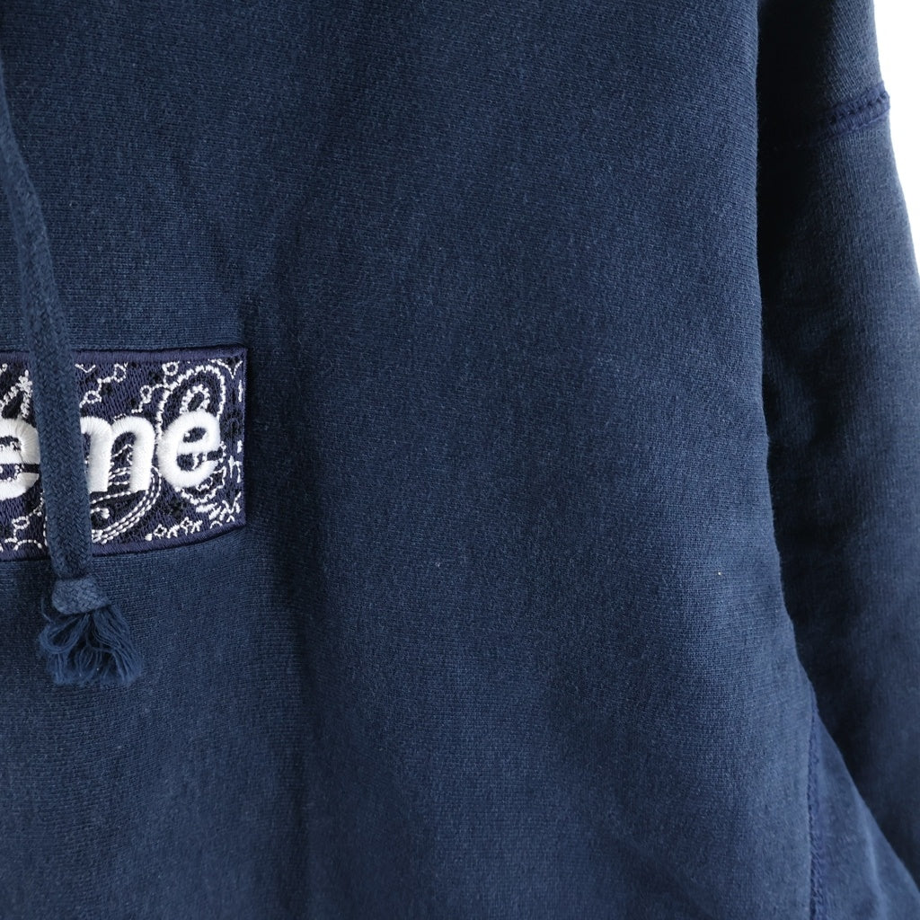 SUPREME(シュプリーム) 19AW Bandana Box Logo Hooded Sweatshirt バンダナ柄 ボックスロゴ プルオーバー パーカー