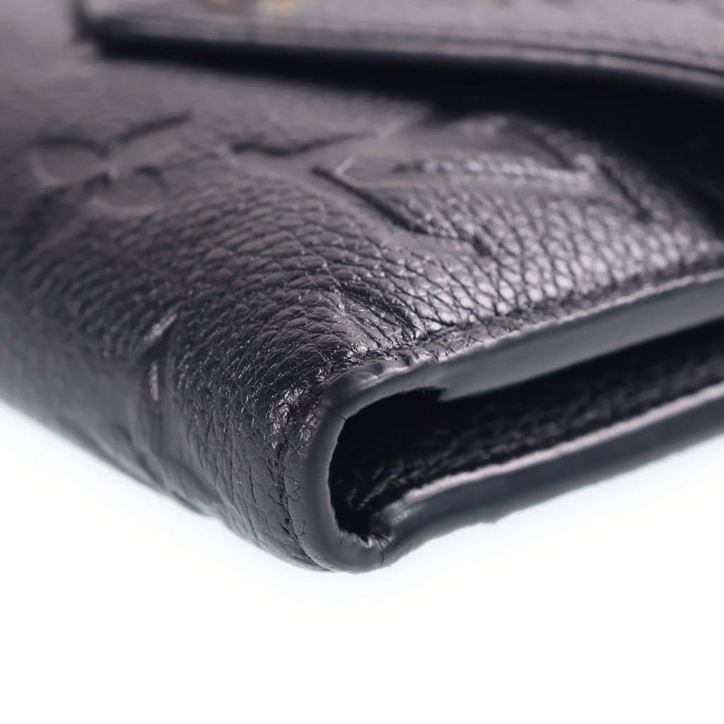 LOUIS VUITTON(ルイヴィトン) PORTEFEUILLE VICTORINE モノグラム ポルトフォイユ ヴィクトリーヌ ウォレット 三つ折り財布 ブラック M64060 レディース