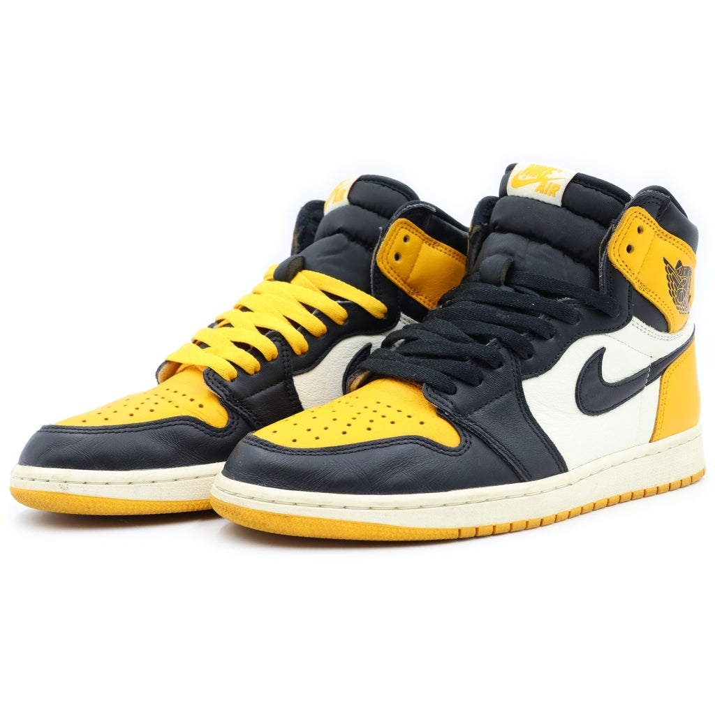 NIKE(ナイキ) AIR JORDAN1 RETRO HIGH OG TAXI エアジョーダン1 レトロハイ タクシー ハイカットスニーカー ブラック/ホワイト/イエロー US10/28cm 555088-711