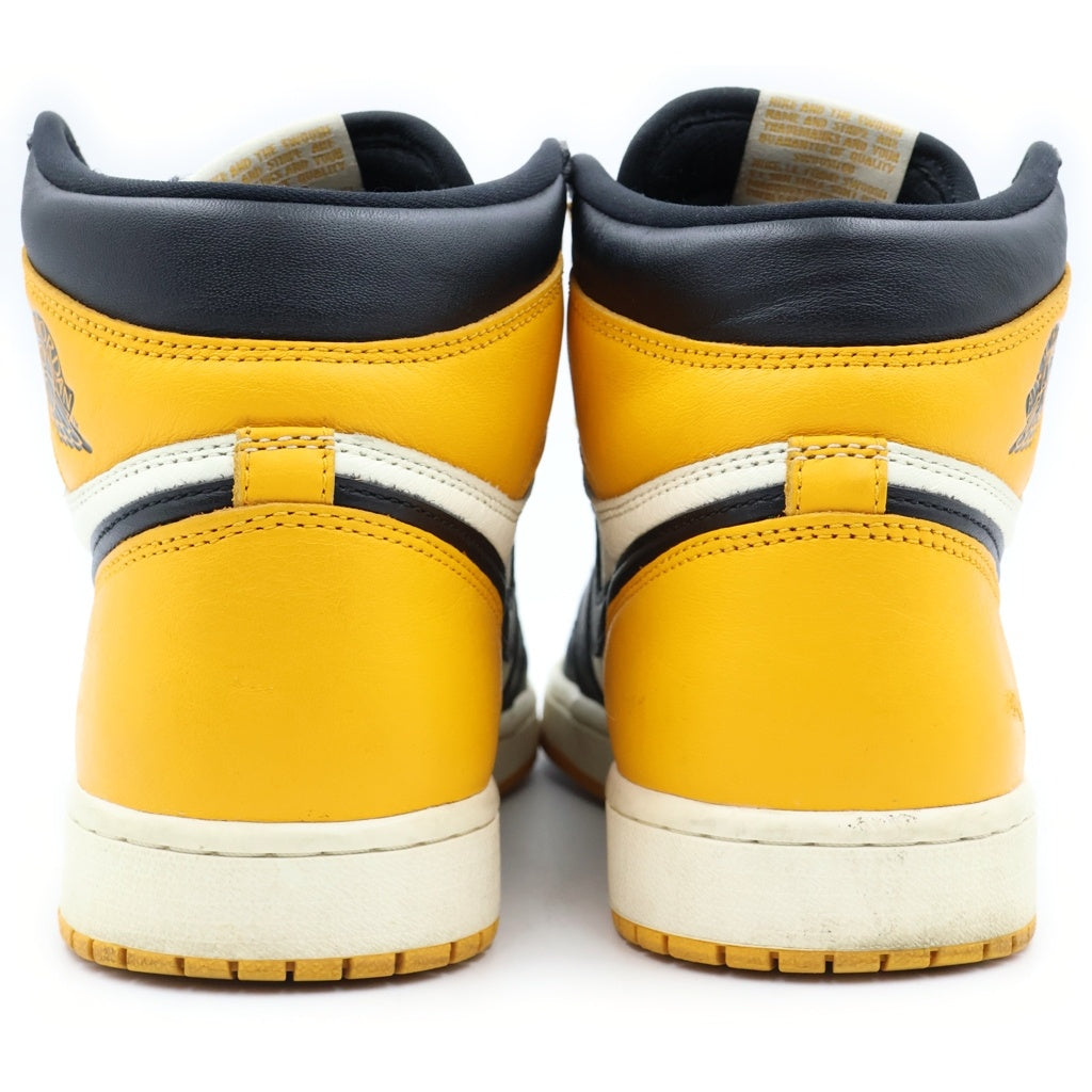 NIKE(ナイキ) AIR JORDAN1 RETRO HIGH OG TAXI エアジョーダン1 レトロハイ タクシー ハイカットスニーカー ブラック/ホワイト/イエロー US10/28cm 555088-711