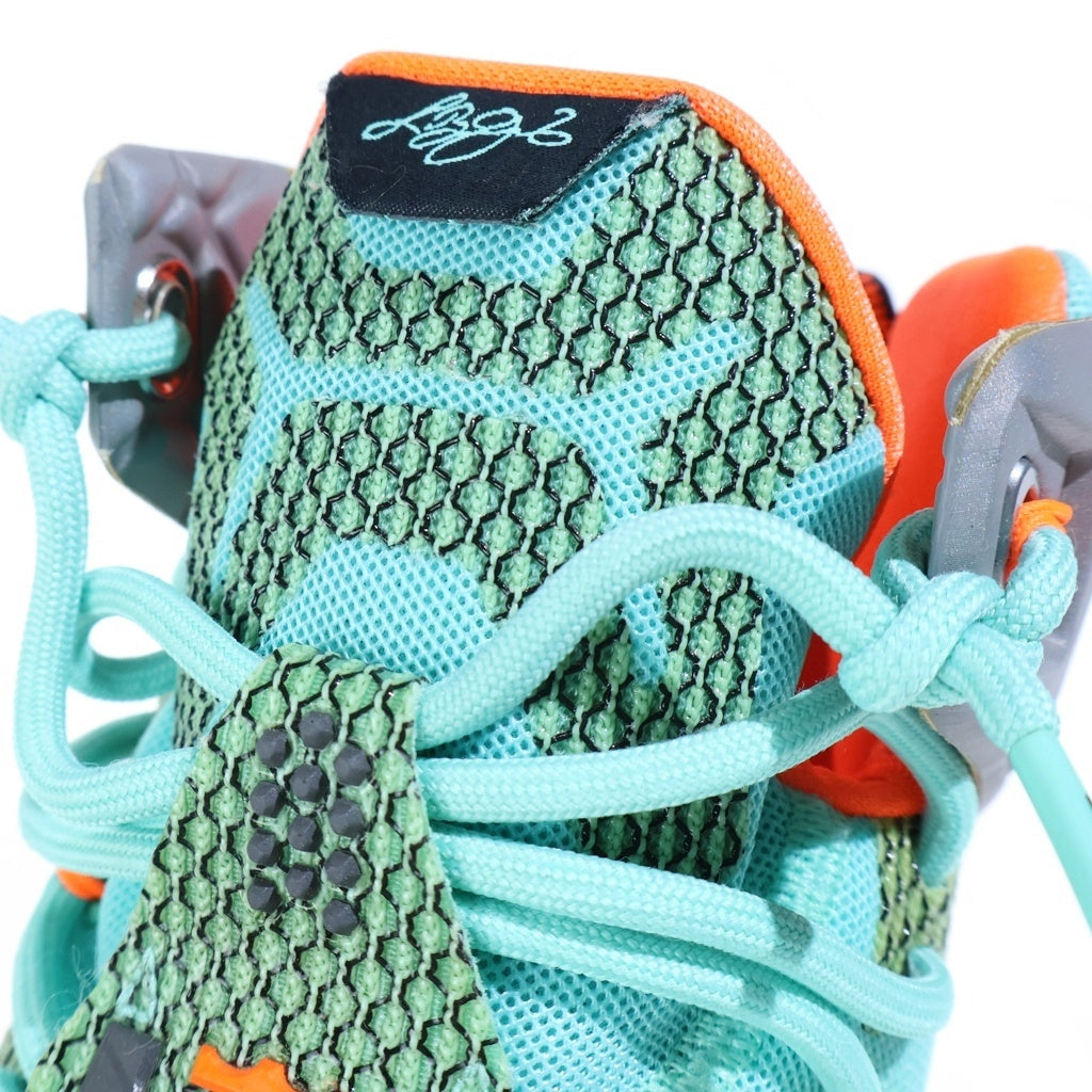NIKE(ナイキ) LEBRON XII 684593-301 レブロン 12 ミドルカットスニーカー グリーン/グレー US12/30cm
