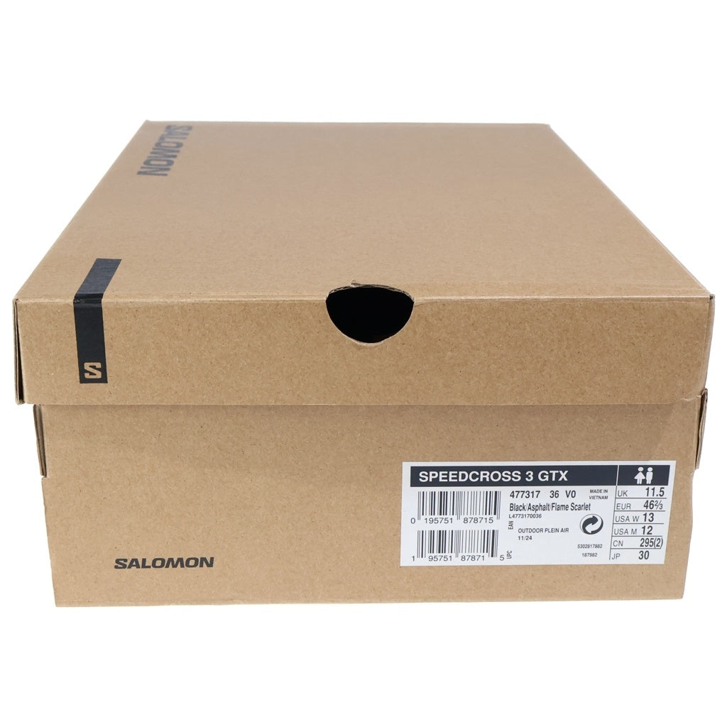 SALOMON(サロモン) Speedcross 3 GTX 477317 スピードクロス3 ゴアテックス ローカットスニーカー ブラック US12/30cm