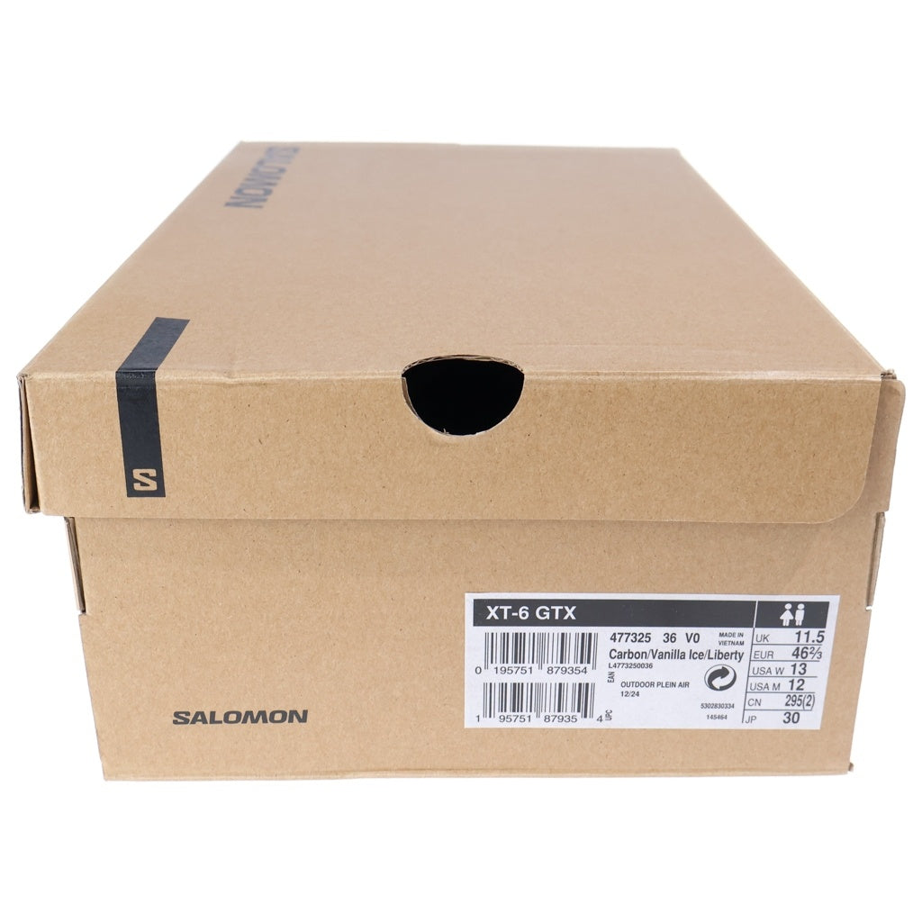 SALOMON(サロモン) XT-6 GORE-TEX CARBON/VANILLA ICE/LIBERTY ローカットスニーカー ゴアテックス ブルー US12/30.0cm 477325