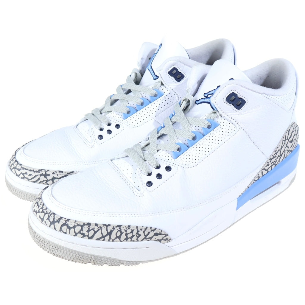 NIKE(ナイキ) AIR JORDAN 3 RETRO UNC CT8532-104 エアジョーダン3 レトロ ローカットスニーカー ホワイト/ブルー US12/30.0cm