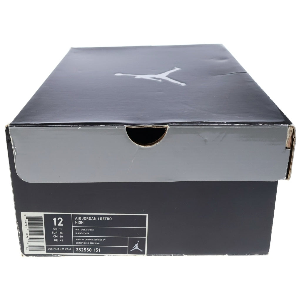NIKE(ナイキ) AIR JORDAN 1 RETRO HIGH DO THE RIGHT THING エアジョーダン1 レトロ ハイ ドゥーザライトシング ハイカットスニーカー ホワイト/グリーン US12/30.0cm 332550-131