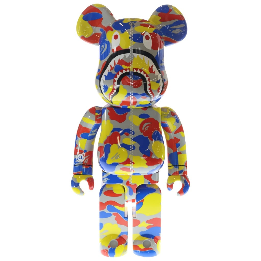 BE@RBRICK(ベアブリック) × A BATHING APE 1000% 30TH ANNIVESARY SHARK HOODIE 30周年 シャーク フーディー ベアブリック フィギュア 人形 インテリア マルチカラー