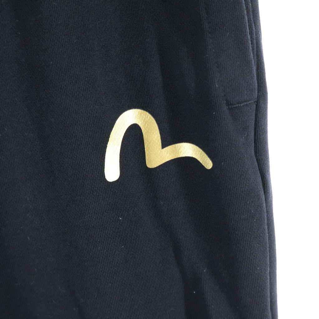 EVISU(エビス) カモメと鶴の恩返し大黒プリント レギュラーフィット スウェットパンツ ブラック 2EAHTM5SP1237XXCT
