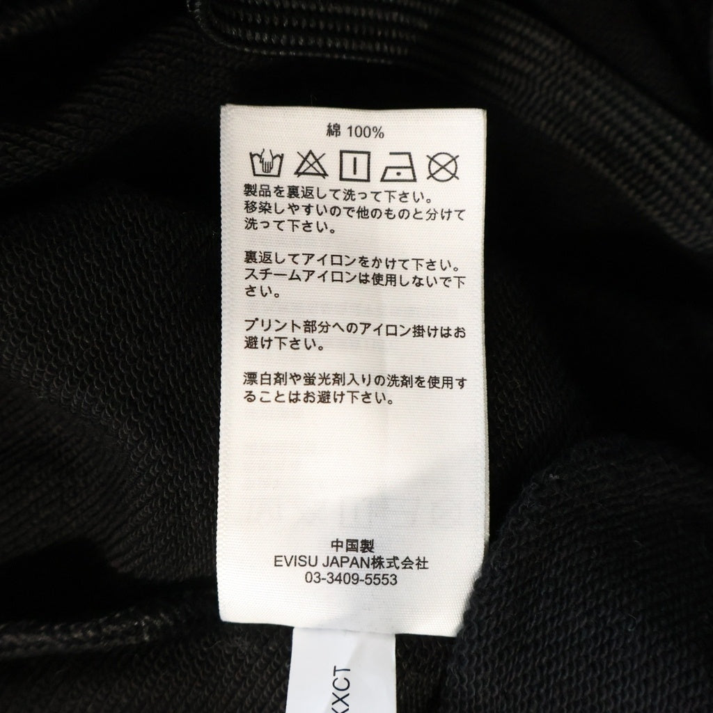 EVISU(エビス) カモメと鶴の恩返し大黒プリント レギュラーフィット スウェットパンツ ブラック 2EAHTM5SP1237XXCT