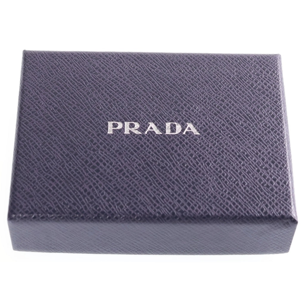 PRADA(プラダ) サフィアーノ レザートライアングル 6連 キーケース ブラック 1PG222
