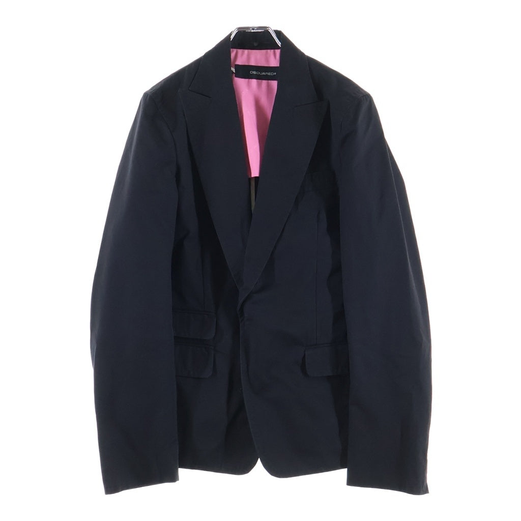 DSQUARED2(ディースクエアード) フックラペル コットンテーラードジャケット ブラック 71 BN013