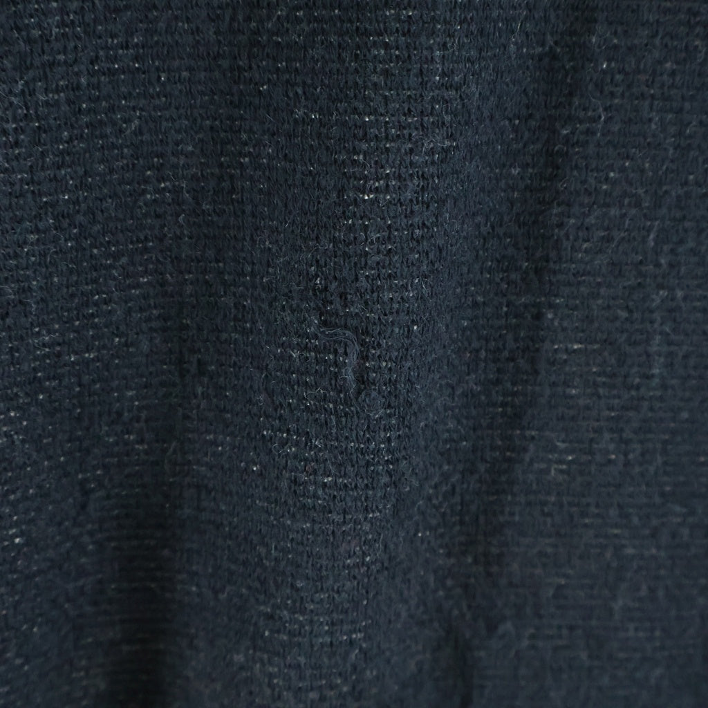 lucien pellat-finet(ルシアンペラフィネ) LEAF COTTON SWEATER カシミヤ混 リーフデザイン 長袖セーター ブラック