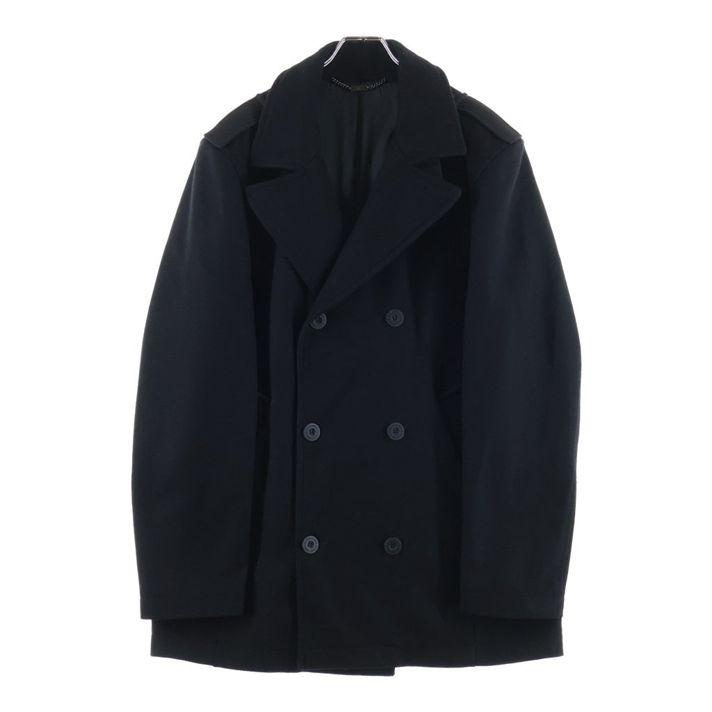 DOLCE & GABBANA(ドルチェアンドガッバーナ) ショート丈 3ボタン ウールPコート ブラック