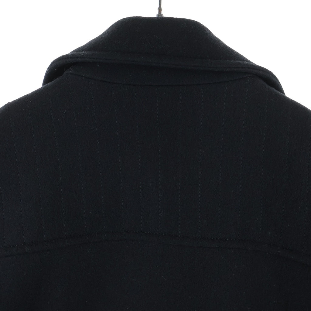 DOLCE & GABBANA(ドルチェアンドガッバーナ) ショート丈 3ボタン ウールPコート ブラック