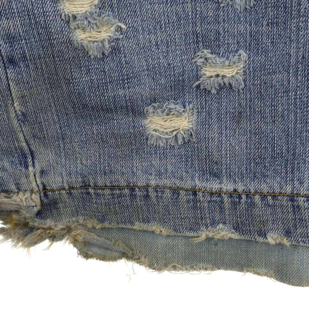 DOLCE & GABBANA(ドルチェアンドガッバーナ) 04SS 再構築 ベッカムデニム ダメージ加工デニムパンツ インディゴ TDP23 9213
