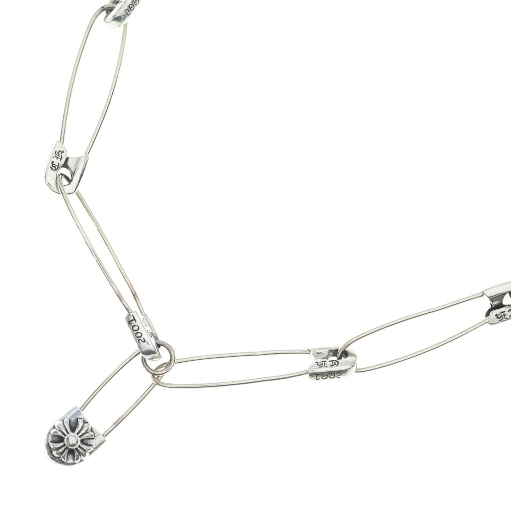 CHROME HEARTS(クロムハーツ) SAFETY PIN NECKLACE セーフティーピン ネックレス シルバー 14LINK