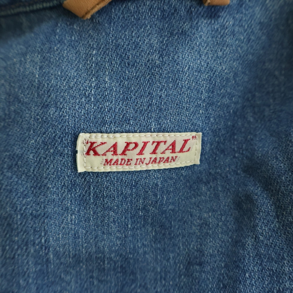KAPITAL(キャピタル) 17AW 11.5ozデニム 長袖 CPOスラッピーシャツ インディゴK1708LS009 K1708LS009