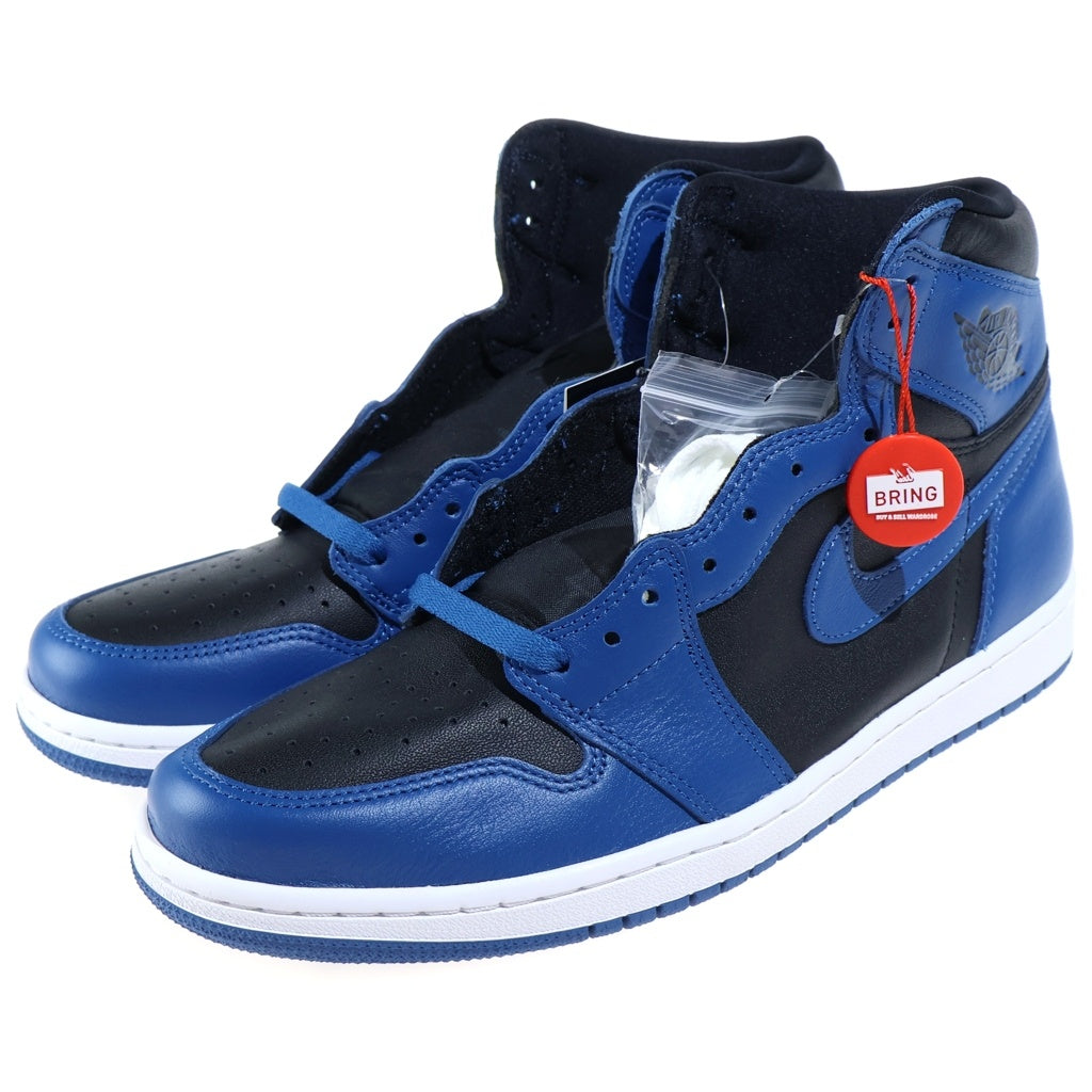 NIKE(ナイキ) AIR JORDAN 1 RETRO HIGH OG DARK MARINA BLUE エアジョーダン1 レトロ ダークマリーナブルー ハイカットスニーカーブラック/ブルー US10.5/28.5cm 555088-404