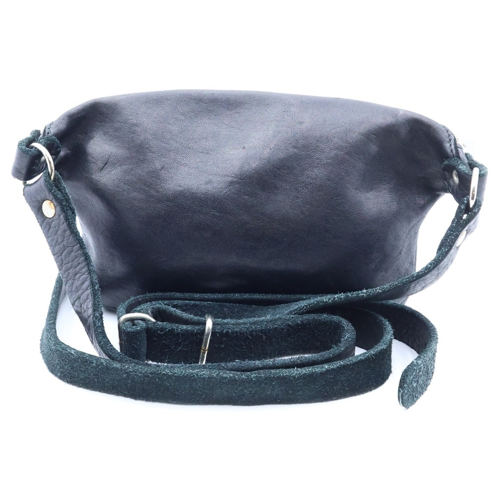 GUIDI(グイディ) SMALL FUNNY BAG スモール ファニー レザー クロスボディバッグ ブラック BV06