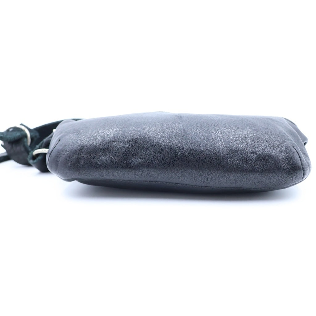 GUIDI(グイディ) SMALL FUNNY BAG スモール ファニー レザー クロスボディバッグ ブラック BV06