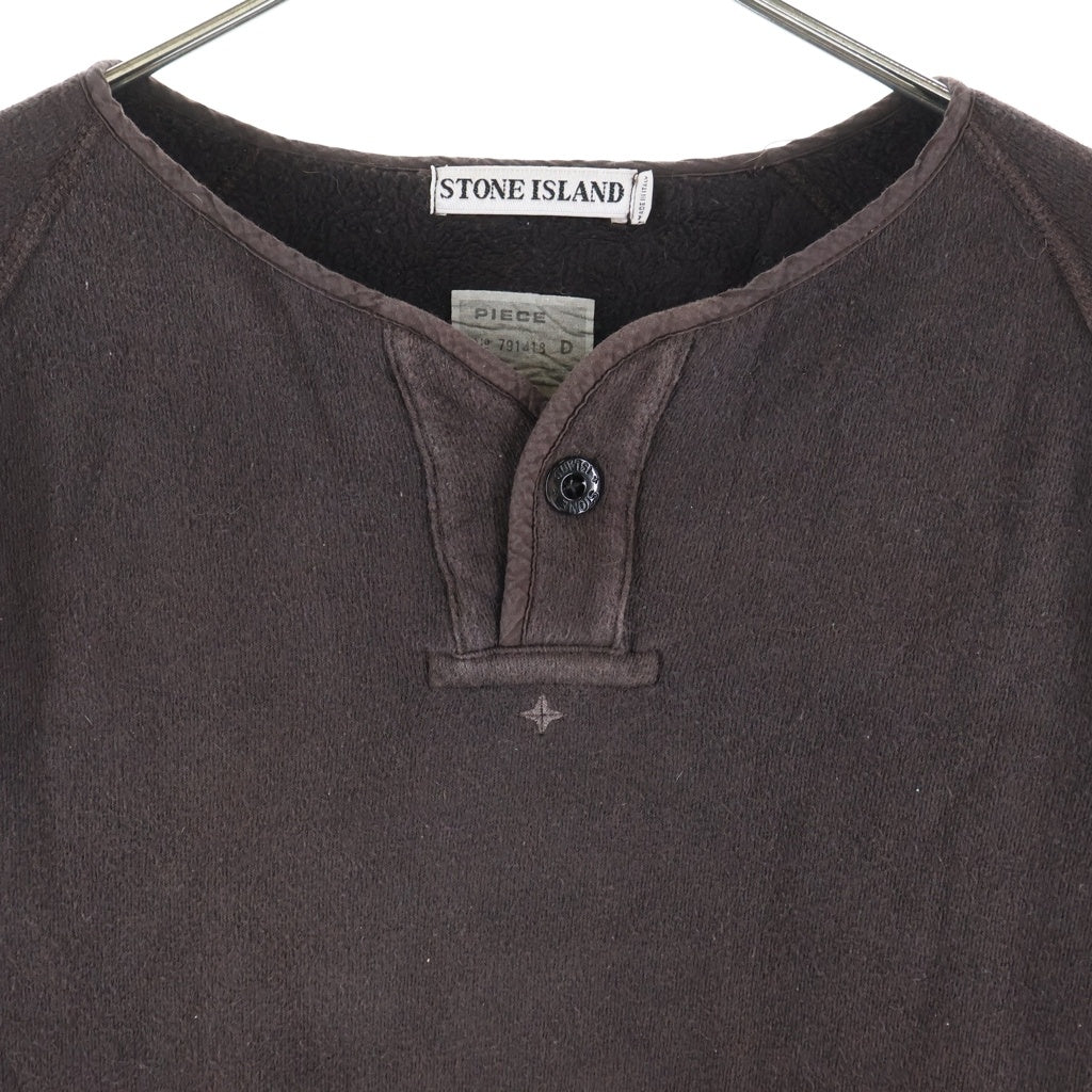 STONE ISLAND(ストーンアイランド) 99AW SPORTSWEAR COMPANY S.P.A社製 Logo Sweatshirts ロゴワッペン スウェットトレーナー カーキ 31156754