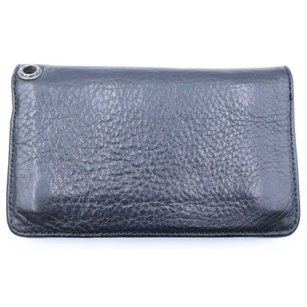 CHROME HEARTS(クロムハーツ) 1ZIP 1ジップ フローラルボタン レザーウォレット 財布
