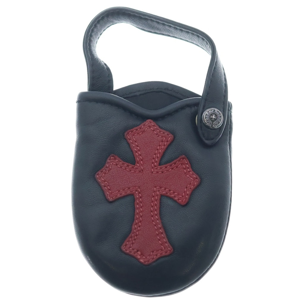 CHROME HEARTS(クロムハーツ) Zippo Patch Sling Pouch クロスパッチ ジッポポーチ ブラック/レッド