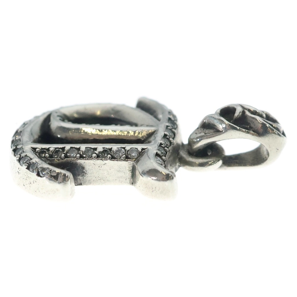 CHROME HEARTS(クロムハーツ) P/D STACK ALPHABET PVE D アルファベットスタックチャーム Tイニシャル シルバーネックレストップ