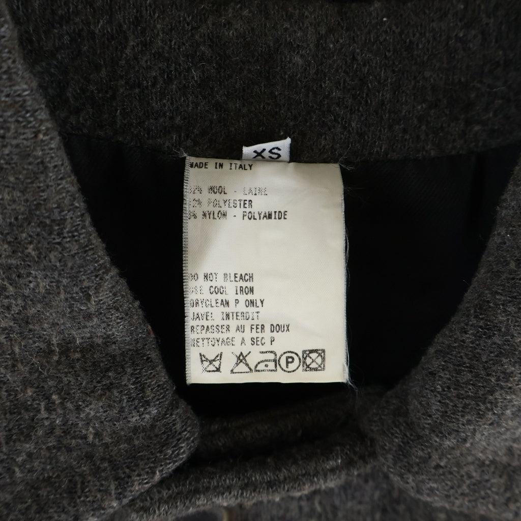 ANN DEMEULEMEESTER(アンドゥムルメステール) 4ポケット ショルダー素材切替 ウールジャケット グレー
