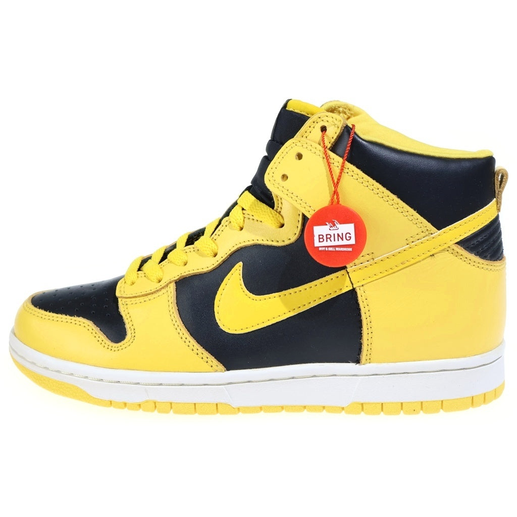 NIKE(ナイキ) 【1999年製】DUNK HIGH IOWA ダンクハイ LE アイオワ 復刻 ハイカットスニーカー ブラック/イエロー US8/26cm 630335 071 00
