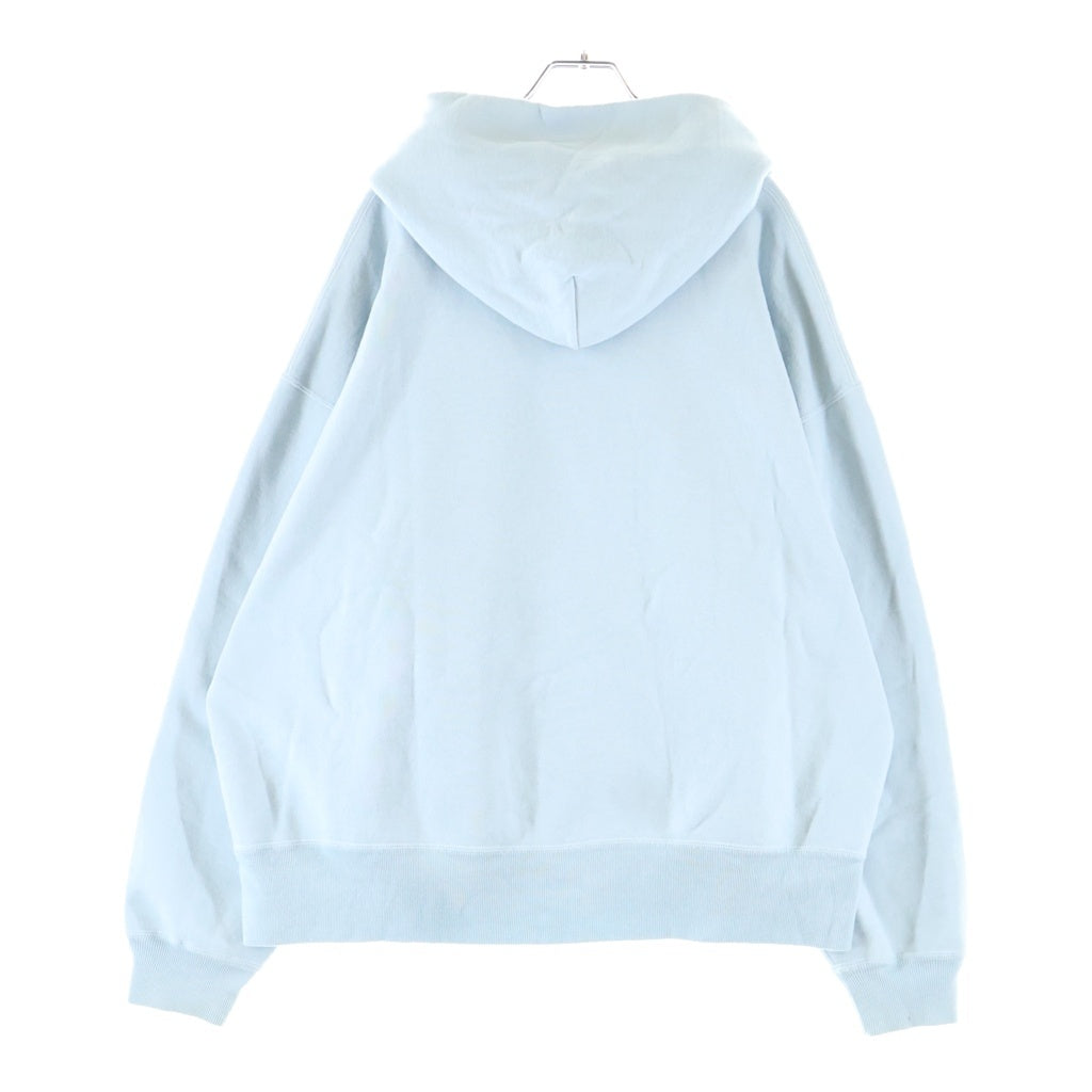 SAINT MICHAEL(セントマイケル) 25SS HOODIE RIBON SAINT 胸ロゴ スウェット プルオーバーパーカー ブルー SM-HR8-0000-048